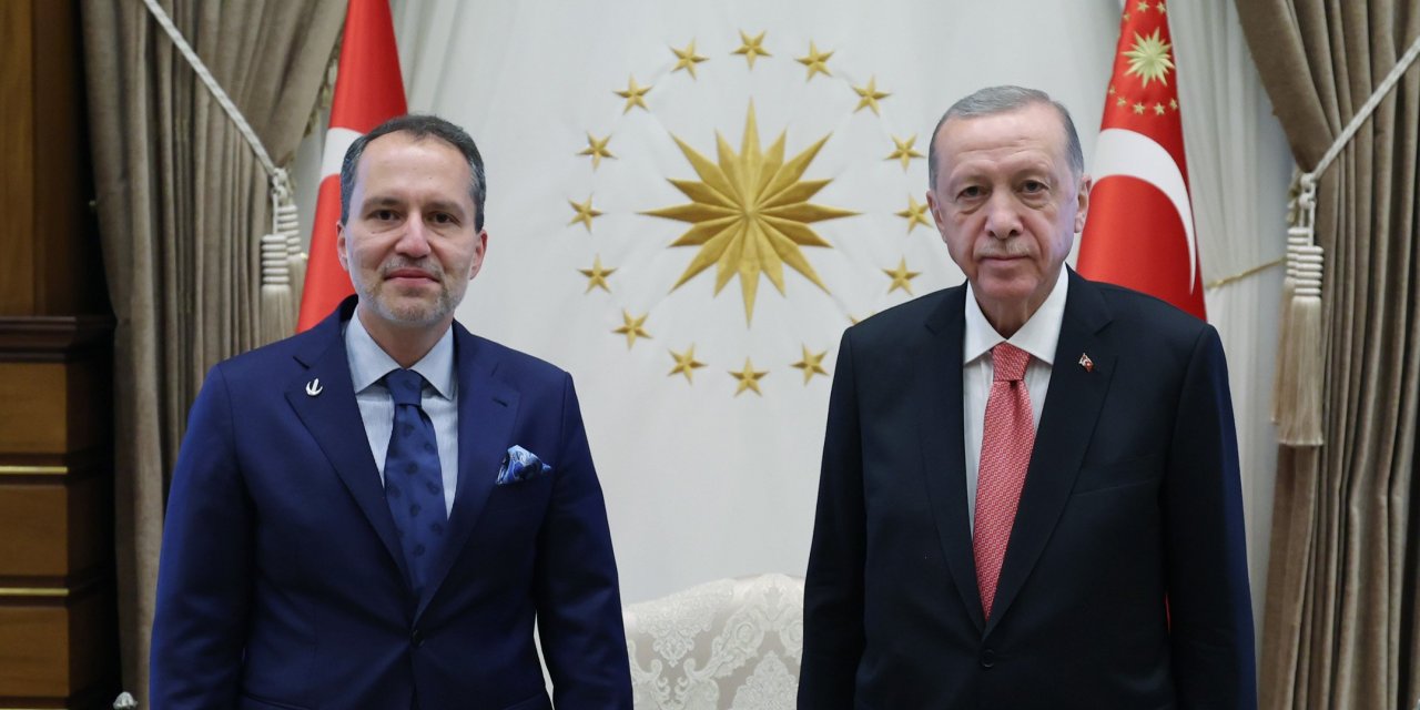 Cumhurbaşkanı Erdoğan Külliye'de liderler ile görüştü