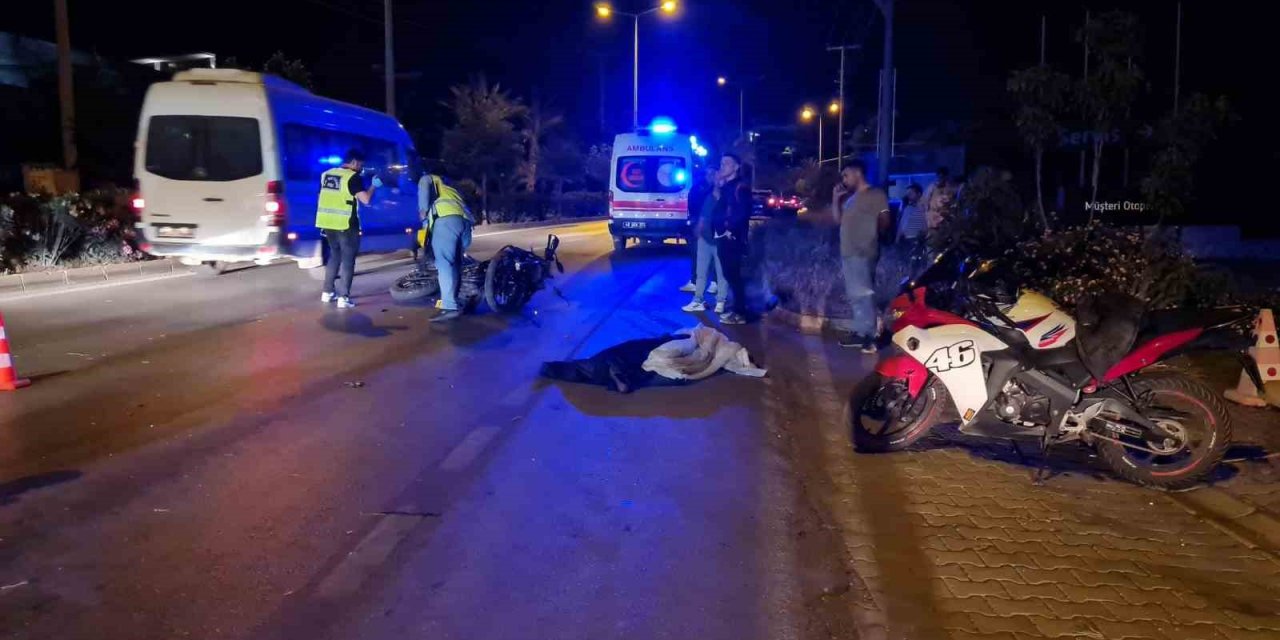 Kontrolden çıkan motosikletin sürücüsü olay yerinde hayatını kaybetti