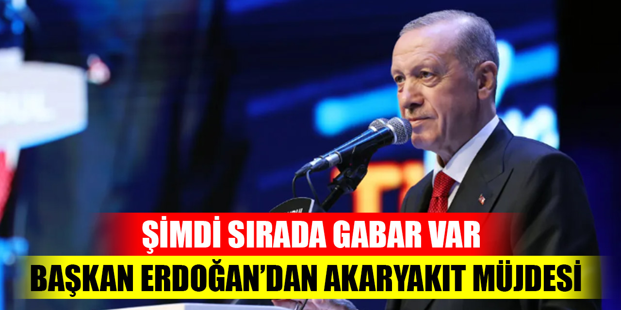 Başkan Erdoğan'dan akaryakıt müjdesi: Şimdi sırada Gabar var