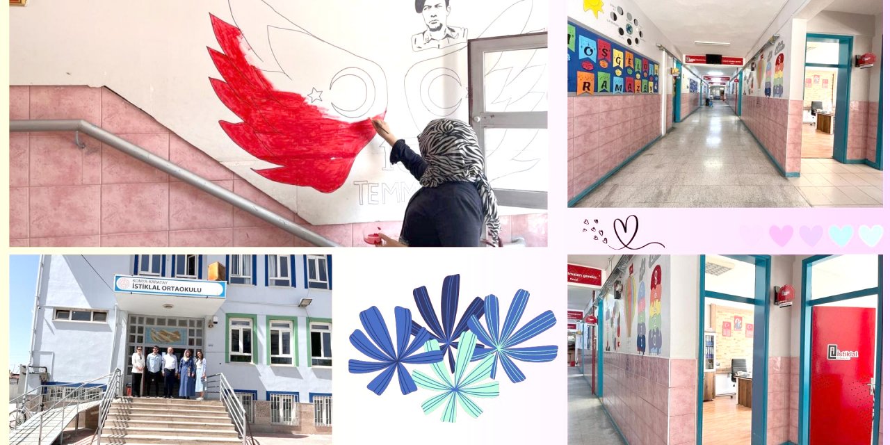 Konya'da Bizim Okulumuz Projesiyle okullar güzelleşiyor