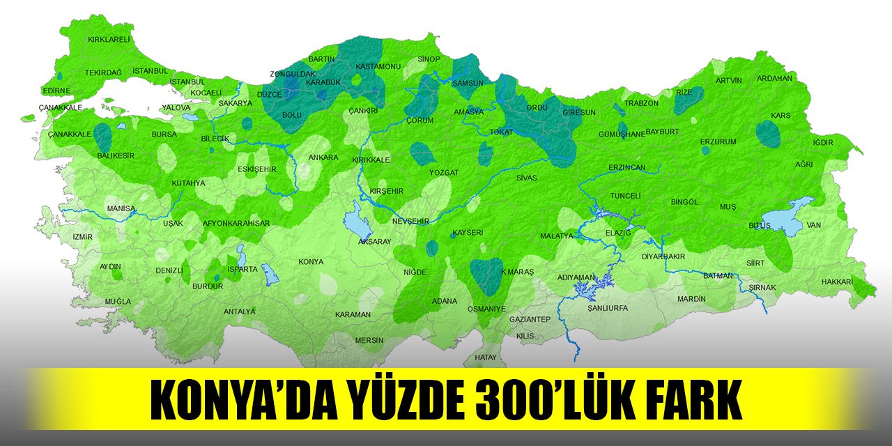 Nisanda yağışlar yüz güldürdü! Konya'da fark yaşandı