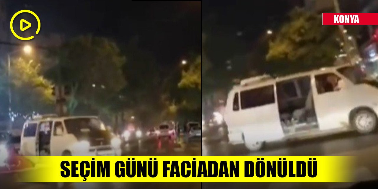 Konya'da seçim günü faciadan dönüldü! O anlar