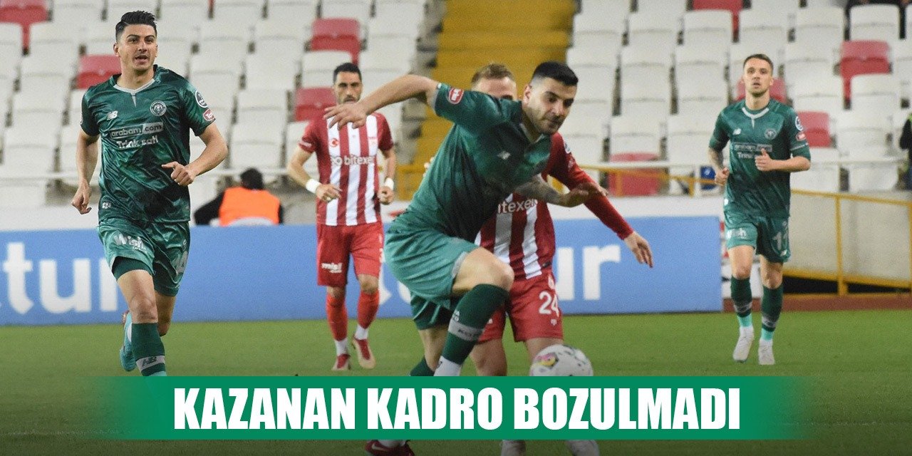 Konyaspor'da Stanojevic kadroyu değiştirmedi