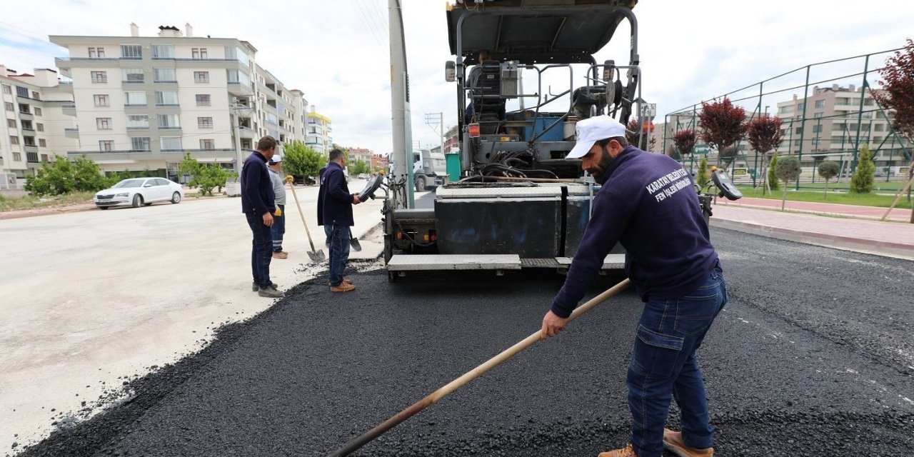 Karatay'da yol ve asfalt çalışmaları hız kazandı