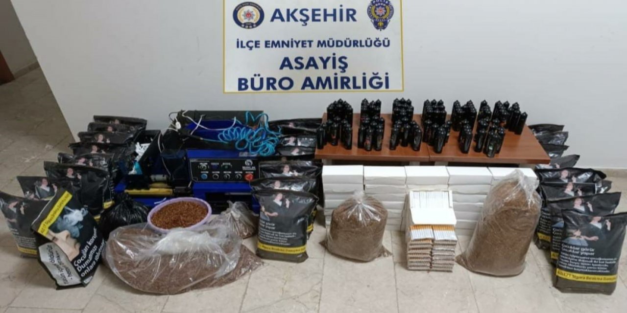 Konya’da kaçak tütün operasyonu: 2 tutuklama