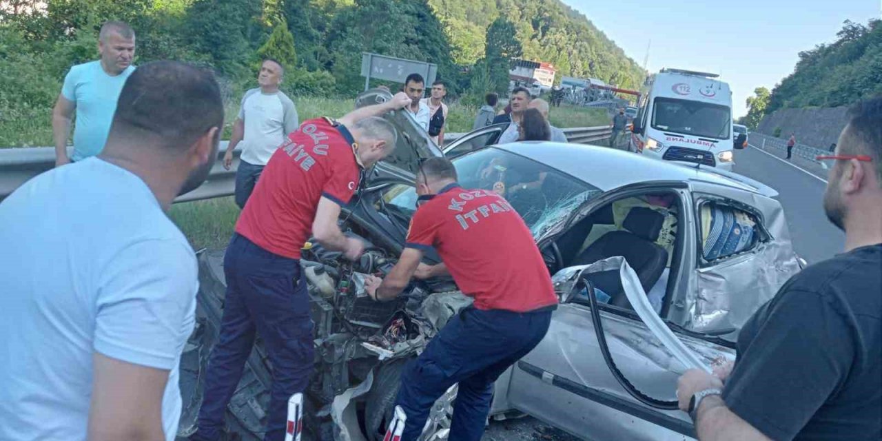 Bayram sabahı kaza yapan çifti ölüm ayırdı