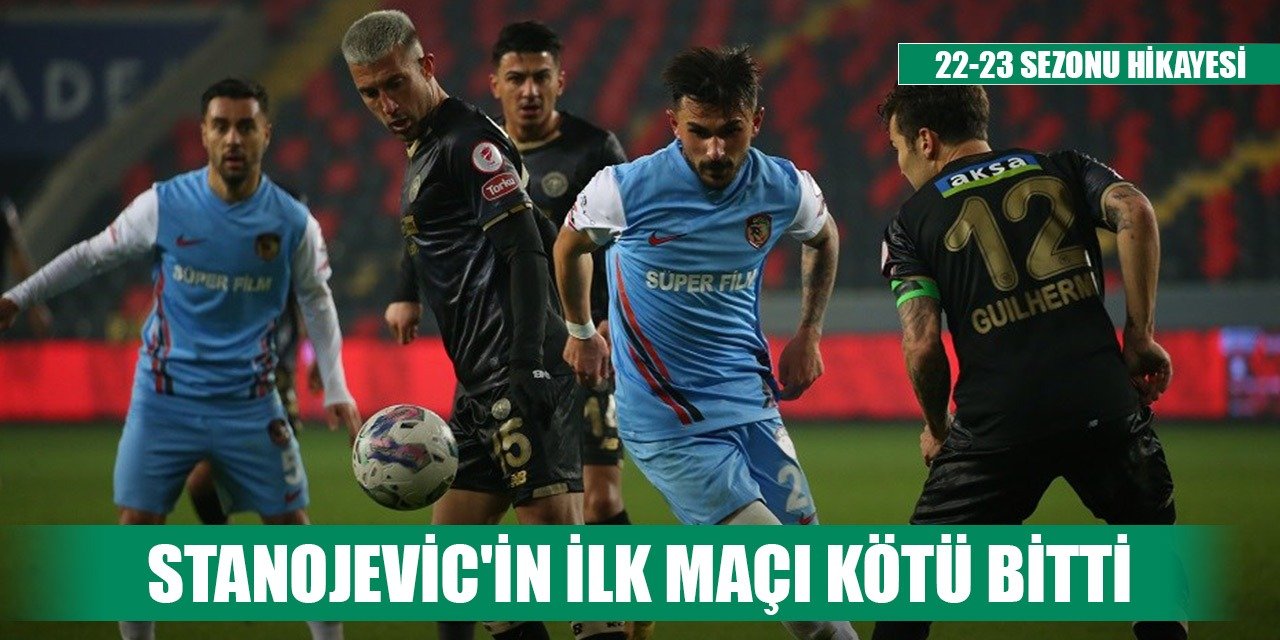 Konyaspor'da Stanojevic ilk maçında kaybetti