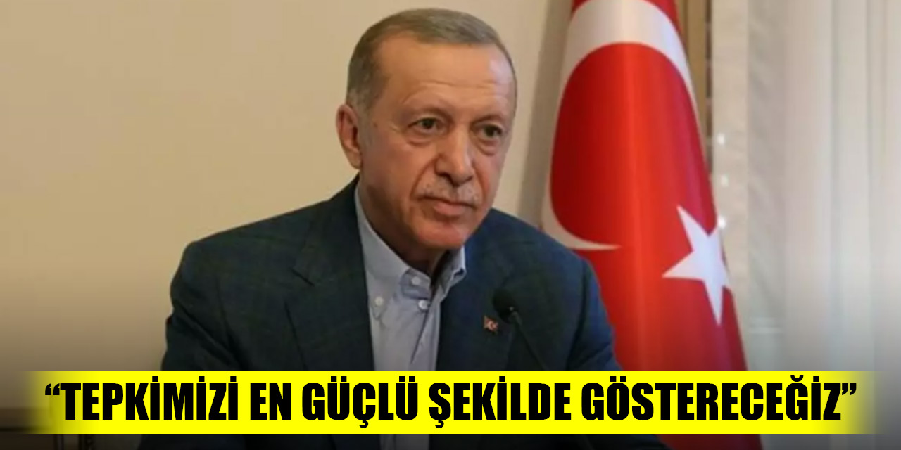 Başkan Erdoğan: "Tepkimizi en güçlü şekilde göstereceğiz"