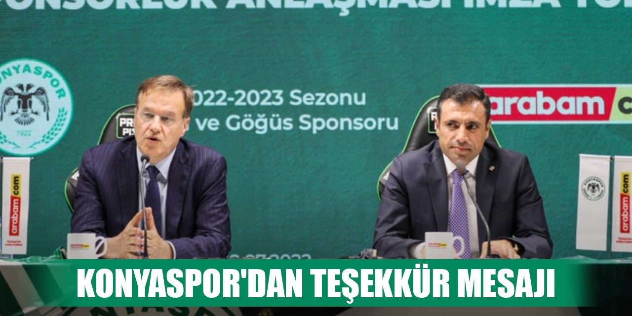 Konyaspor'dan Arabamcom paylaşımı