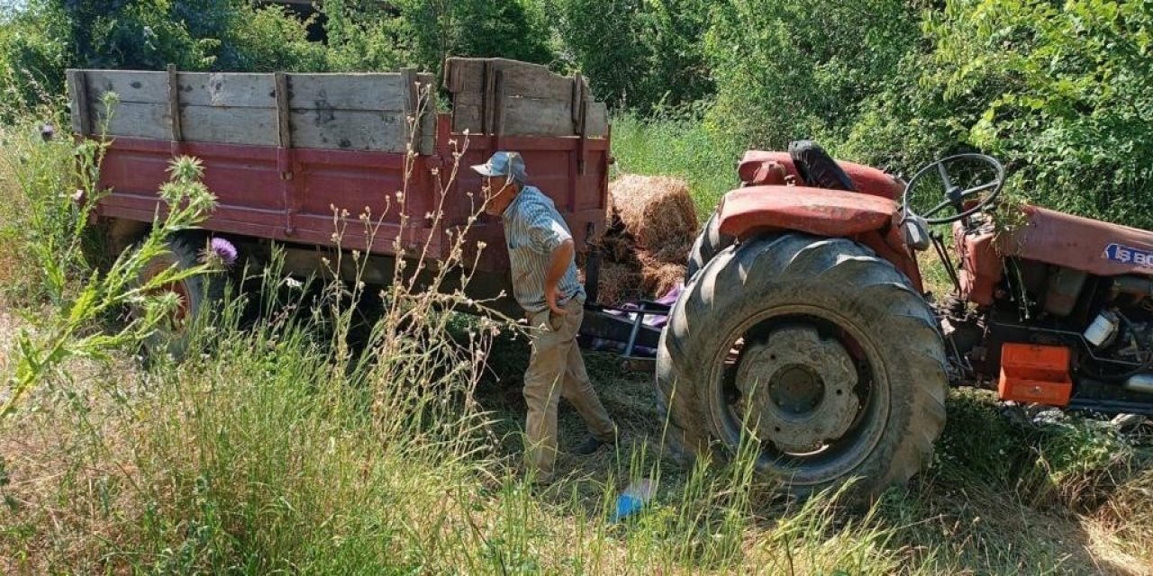 Traktör şoförü direksiyon hakimiyetini kaybetti: 1 ölü, 1 yaralı