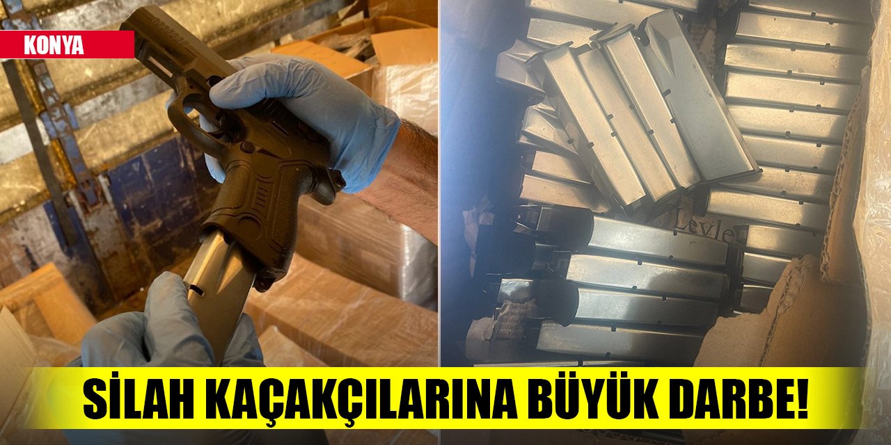 Konya'da silah kaçakçılarına büyük darbe!