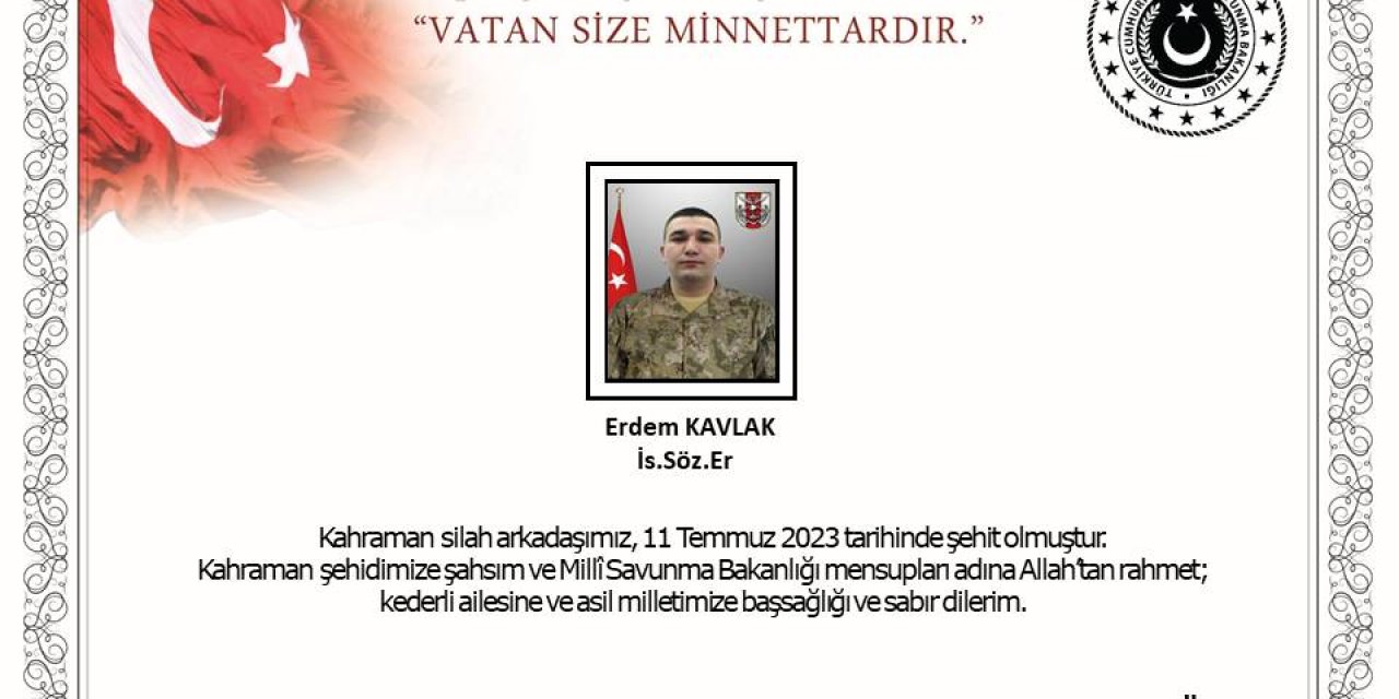 Silah kazasında ağır yaralanan asker şehit oldu