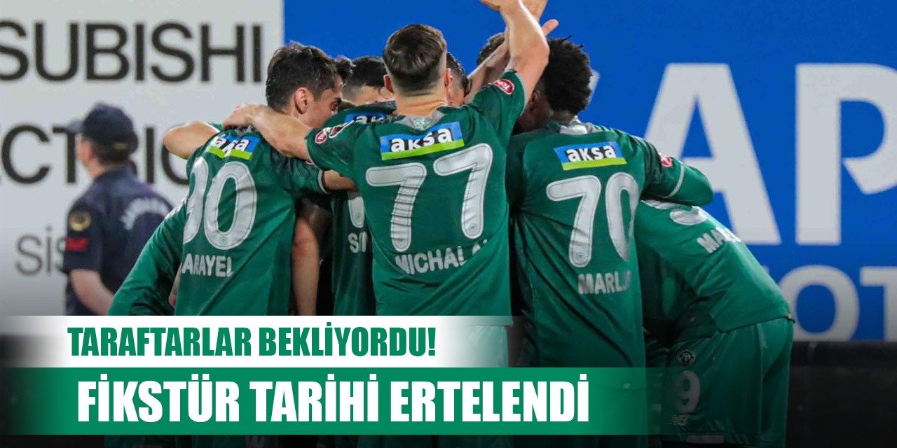 Konyaspor taraftarı rakipleri bekliyordu, haftaya kaldı!