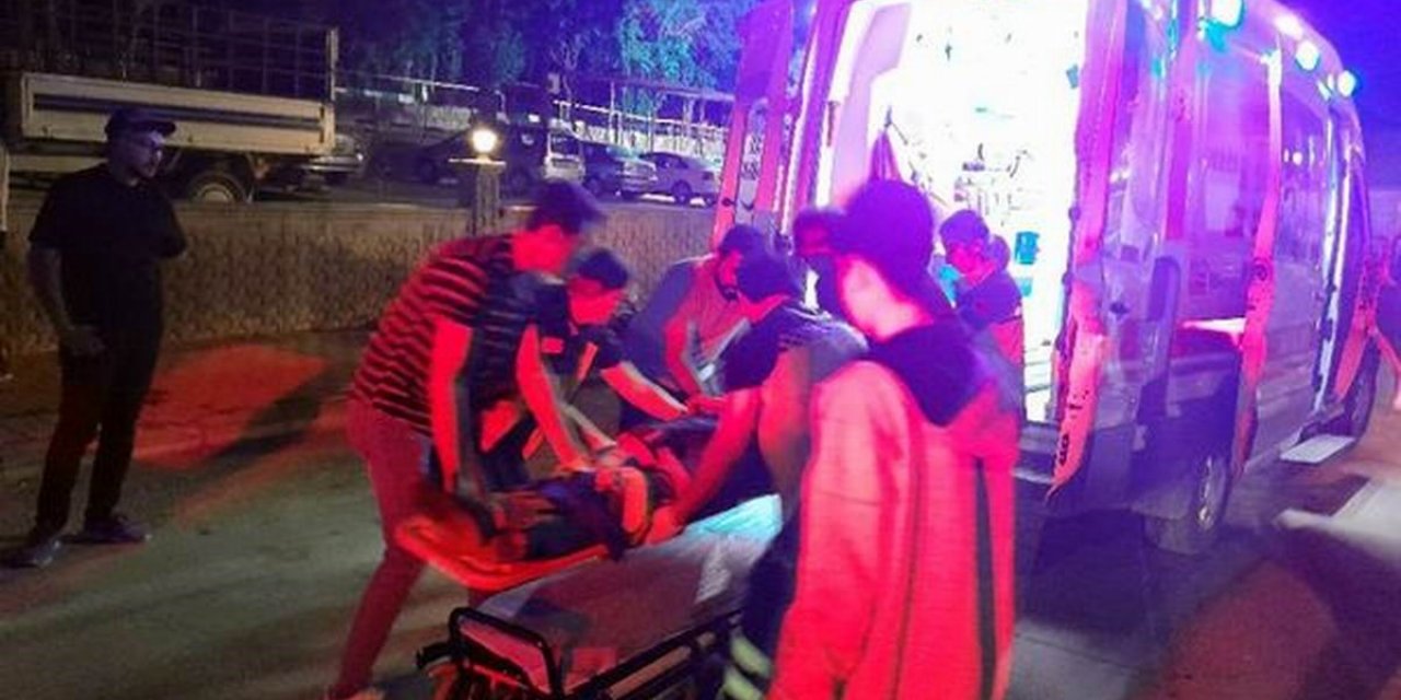 Konya'da motosikletten düşen genç hastanelik oldu