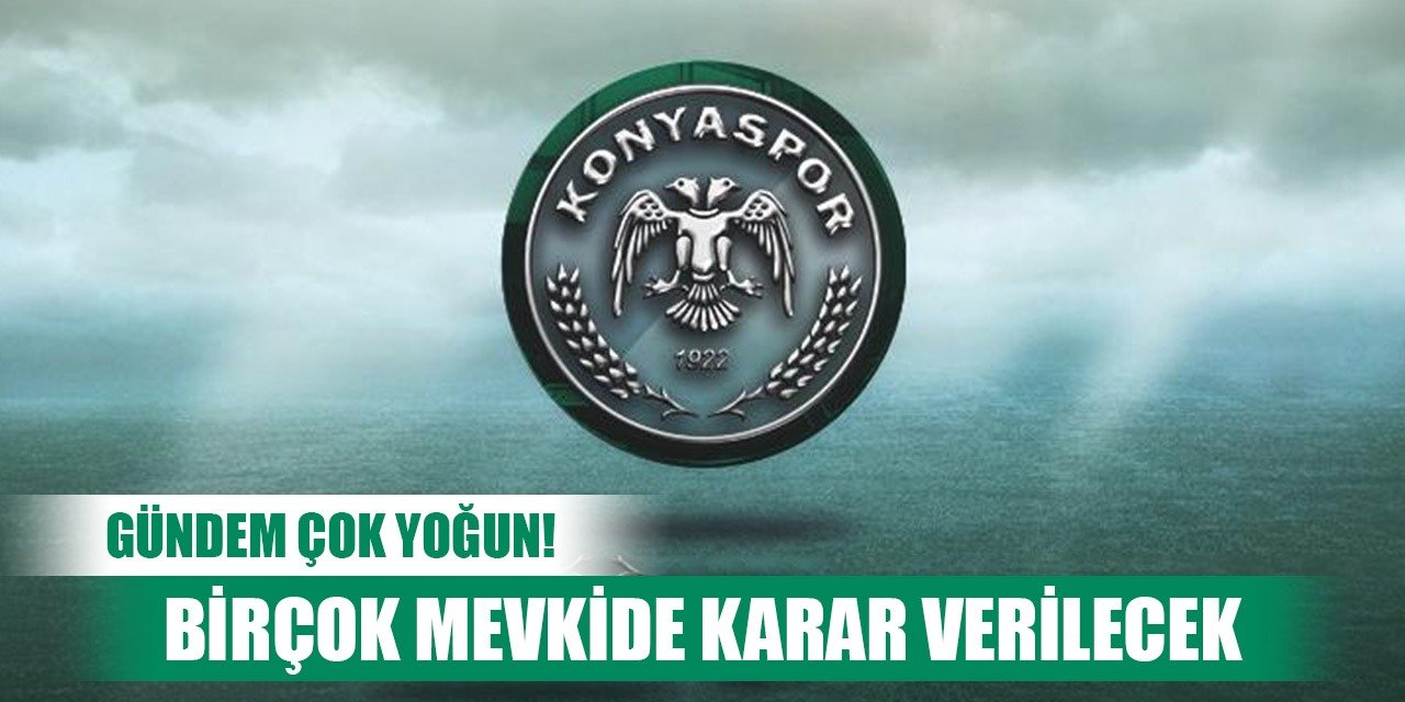 Konyaspor'da iç transfer hareketli geçiyor!