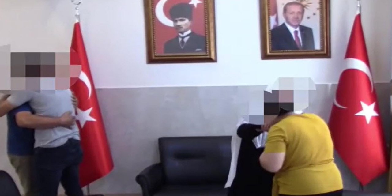 Örgütten kaçıp teslim olan 2 terörist, Aydın'da aileleri ile buluşturuldu