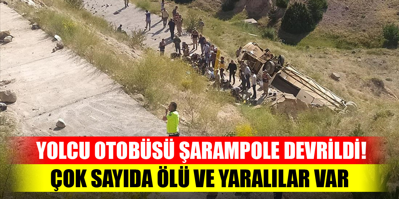 Yolcu otobüsü şarampole devrildi! Çok sayıda ölü ve yaralılar var