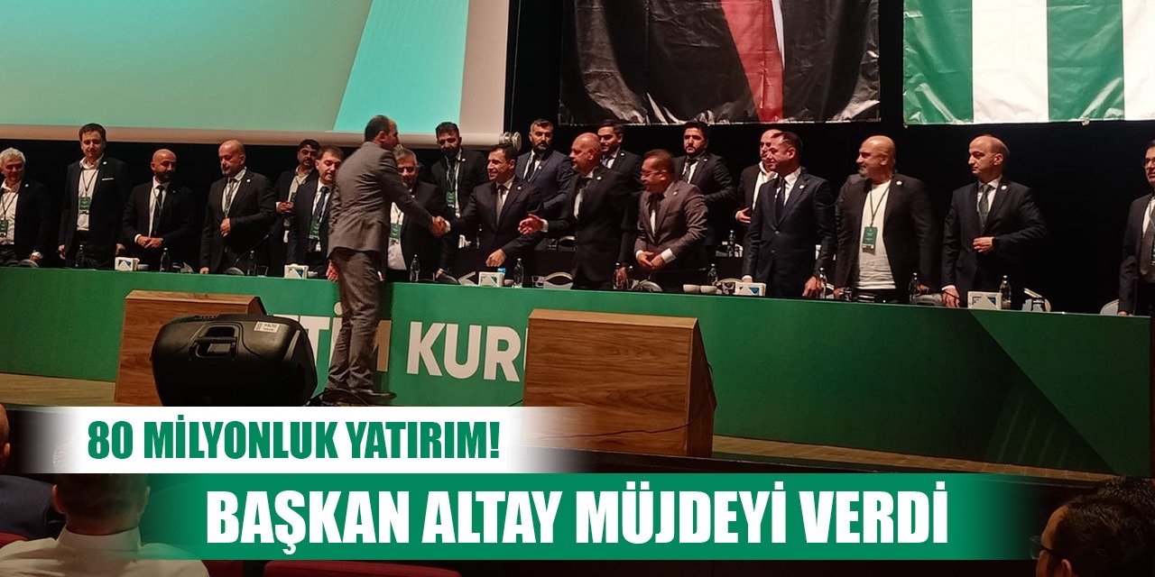 Başkan Altay Konyaspor Genel Kurulu'ndan müjdeyi verdi!