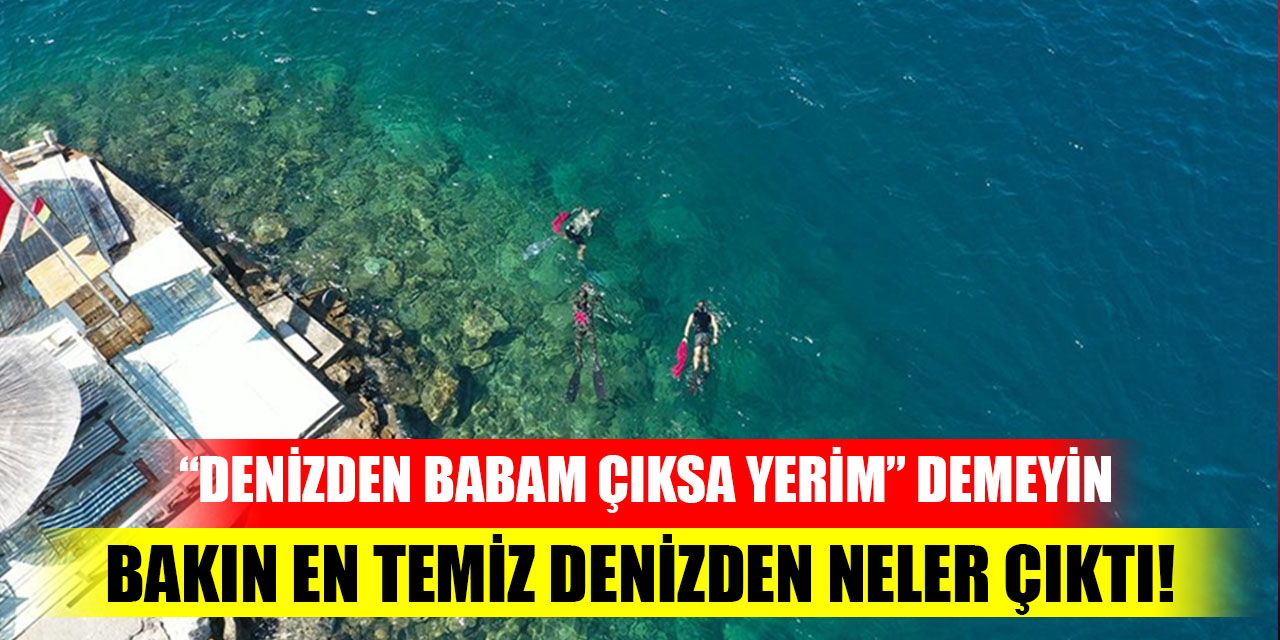 Denizden babam çıksa yerim demeyin, bakın en temiz denizden neler çıktı