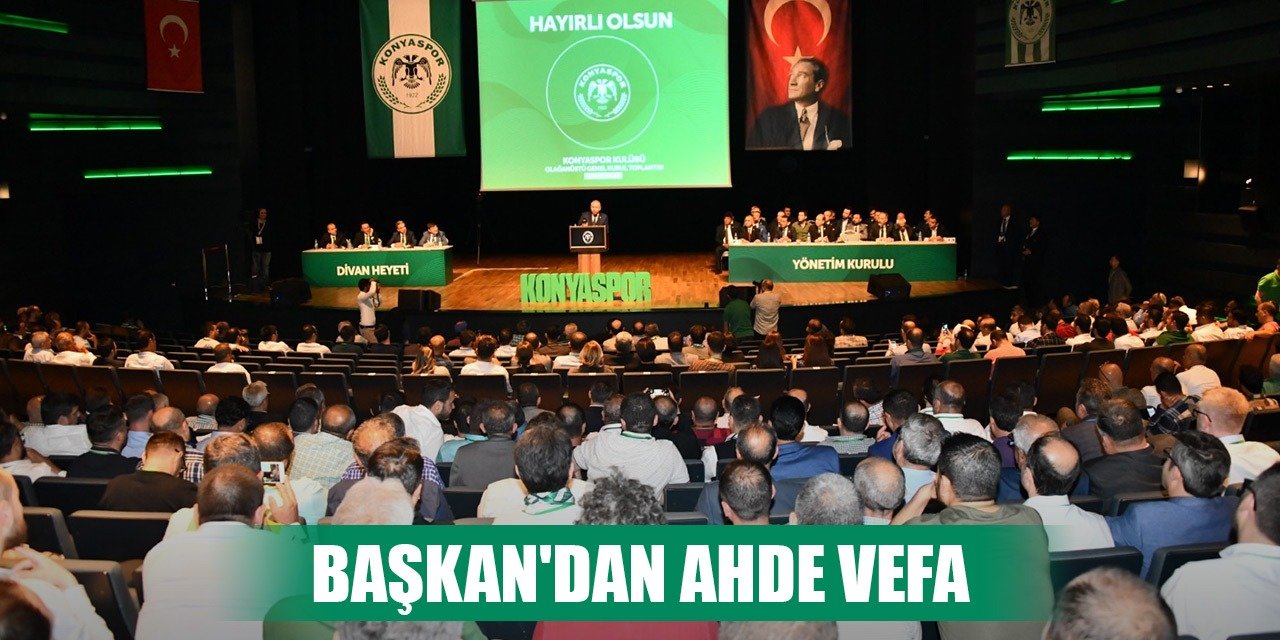 Konyaspor Başkanı Özgökçen teşekkür etti