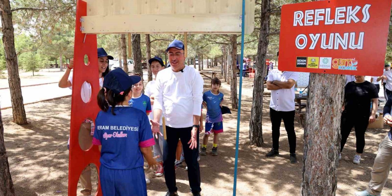 Konya'da çocuklar Dutlu Millet Bahçesinde Oyun Kampı'na katıldı