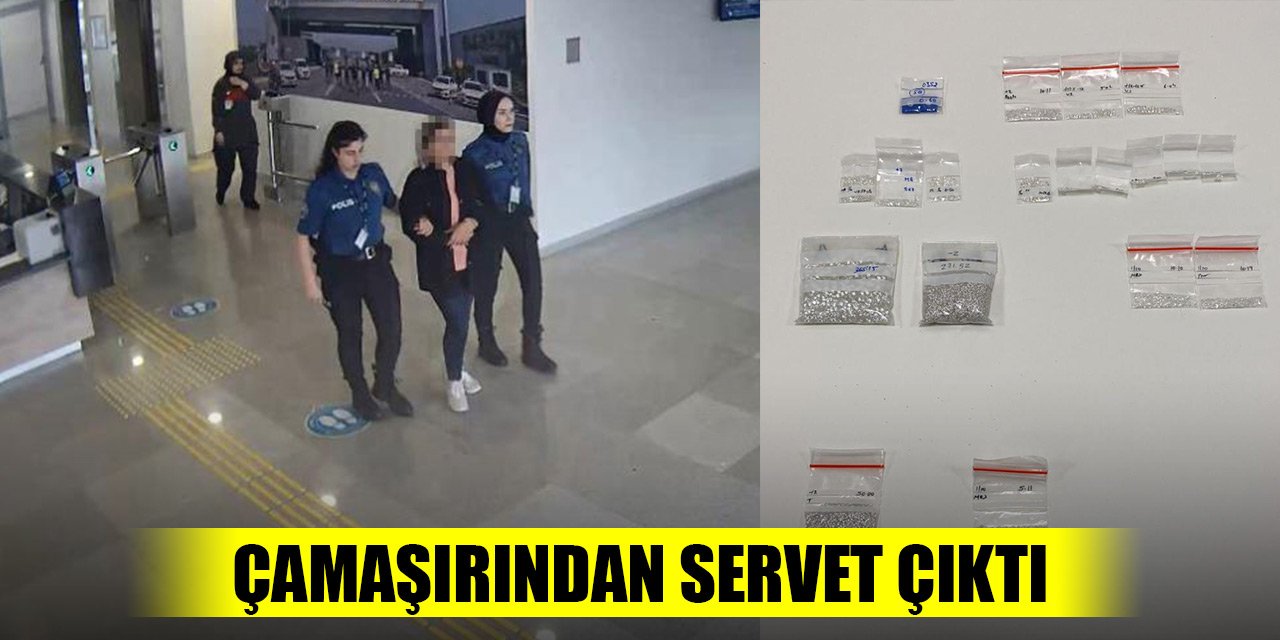 İranlı kadının iç çamaşırından servet çıktı