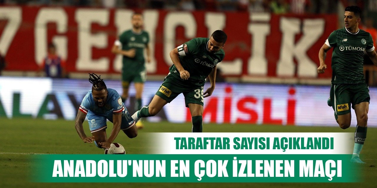 Antalyaspor-Konyaspor, Seyirci sayısı açıklandı!