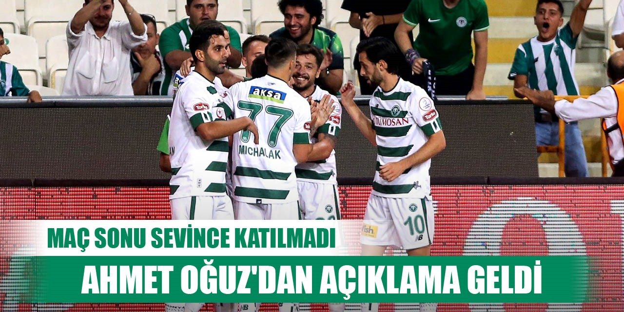 Konyaspor'da Ahmet Oğuz söylentilere son verdi!