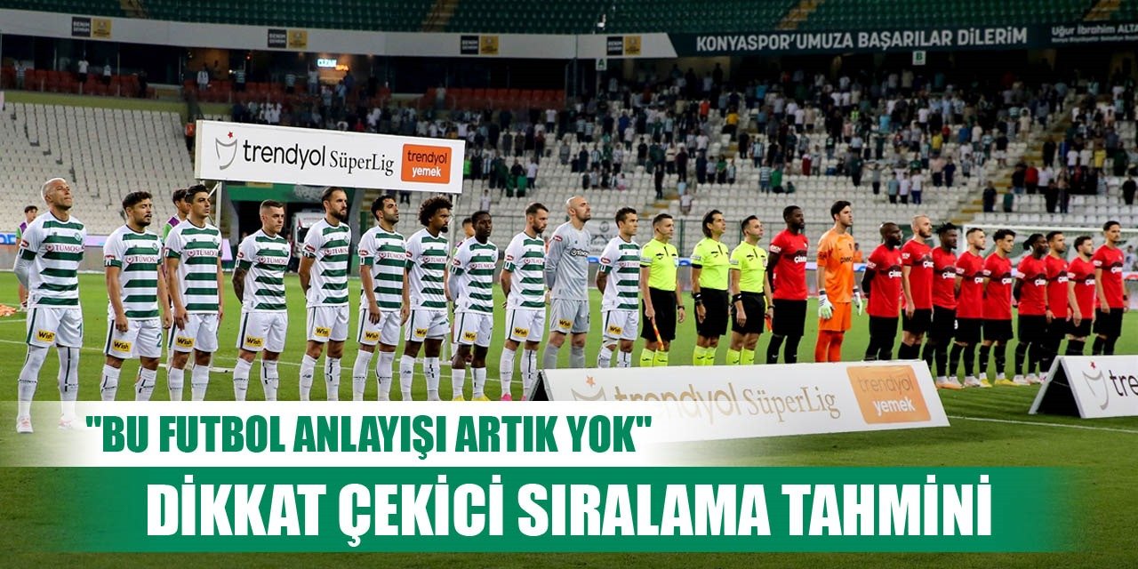 Konyaspor'un oyunu değerlendirildi, çarpıcı eleştiri