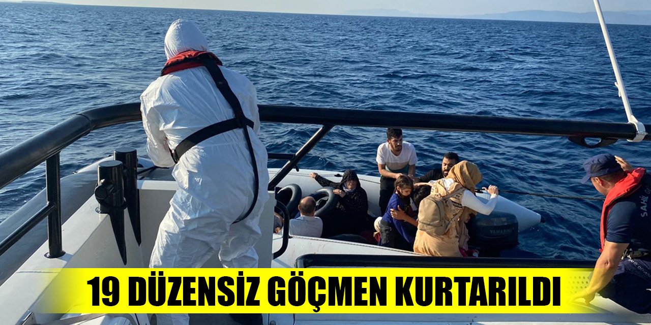 Yunanistan geri itti! Ayvalık açıklarında 19 düzensiz göçmen kurtarıldı