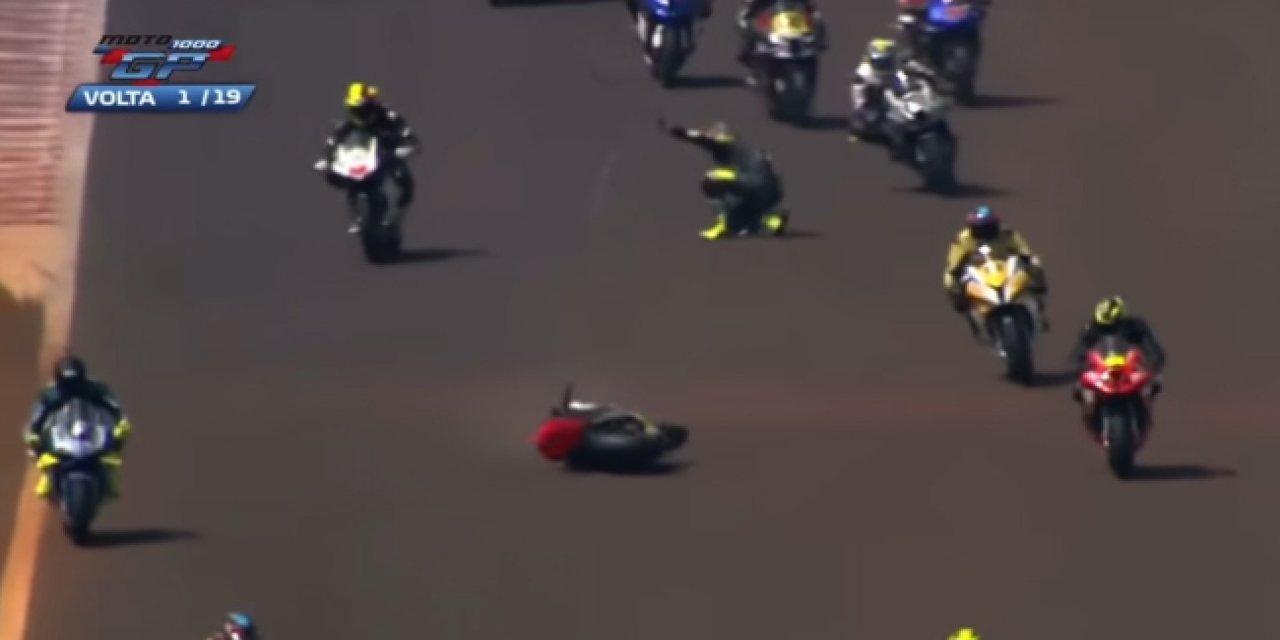 Brezilya'daki Moto1000 GP'de feci kaza