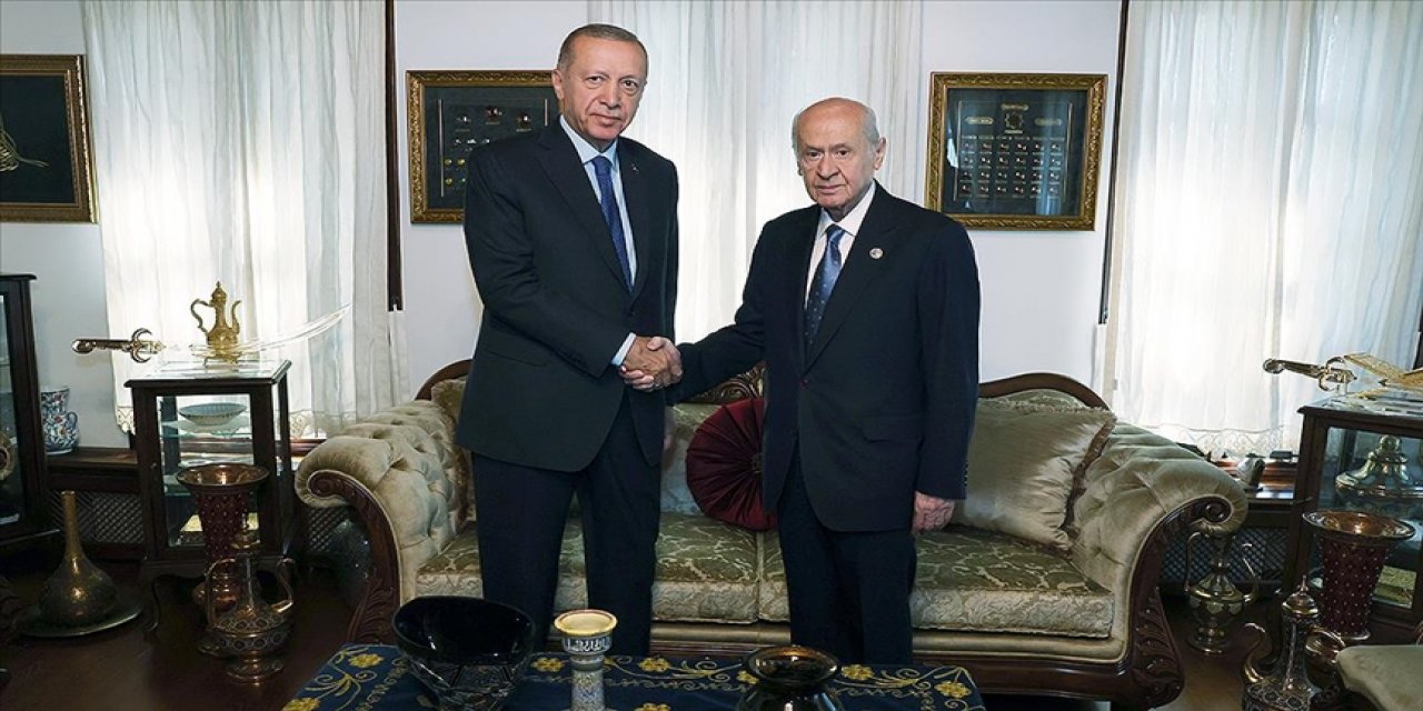 Cumhurbaşkanı Erdoğan, MHP Genel Başkanı Bahçeli ile görüştü