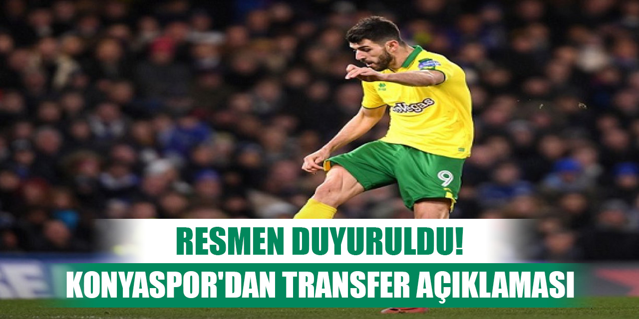 Resmen duyuruldu! Konyaspor'dan transfer açıklaması