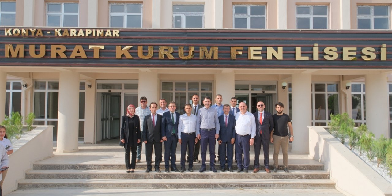 Murat Kurum, Konya'da adının verildiği okulu gezdi