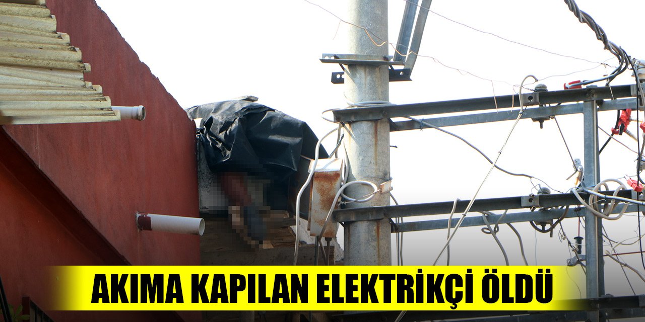 Yüksek gerilim hattı tellerinden akıma kapılan elektrik ustası öldü