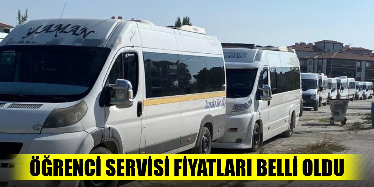 Öğrenci servisi fiyatları belli oldu