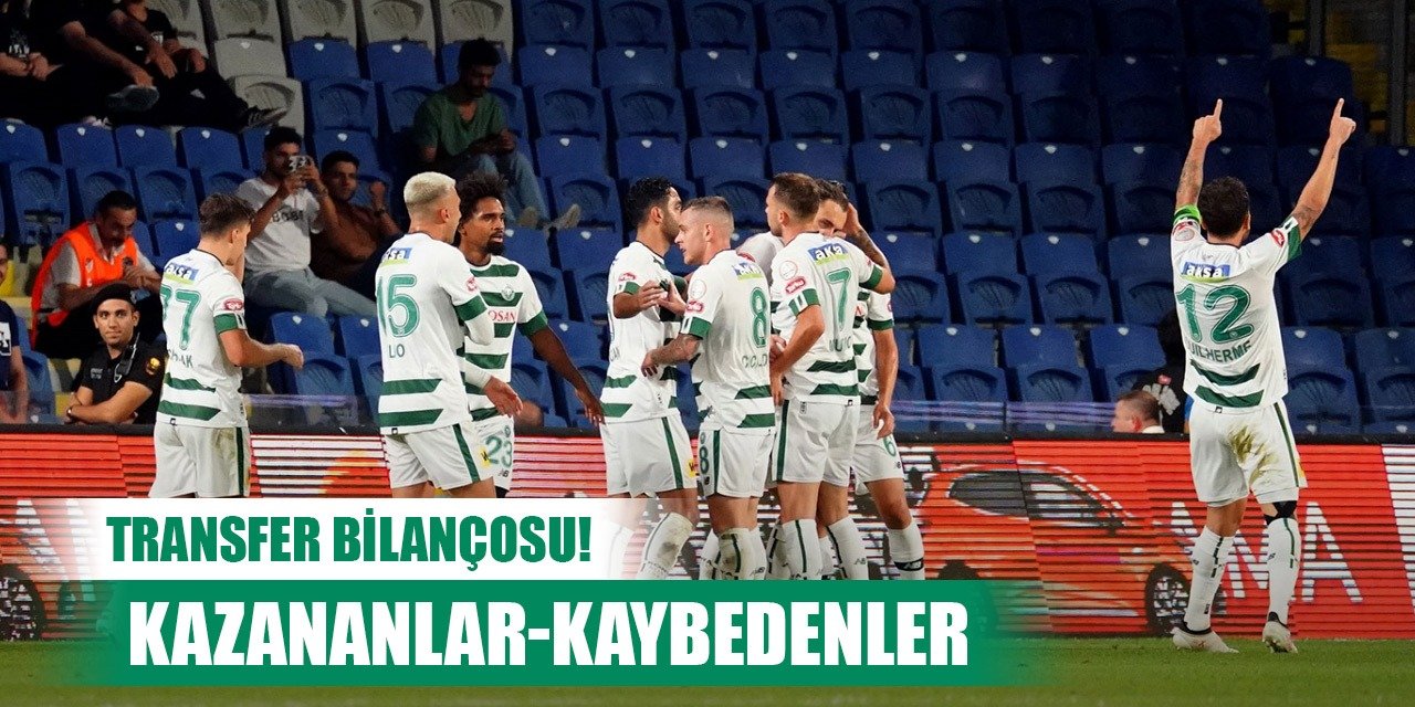 Transfer rakamları, Konyaspor olumlu tarafta!