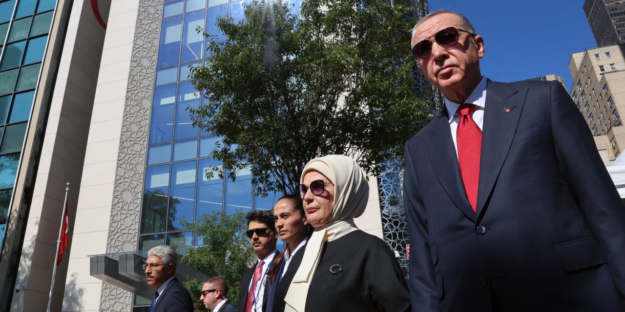 Cumhurbaşkanı Erdoğan, Türkevi’den BM Binasına yürüyerek gitti