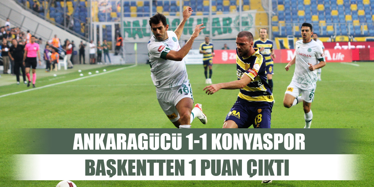 Konyaspor Ankara'dan 1 puan çıkardı