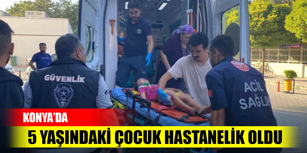 Konya’da 5 yaşındaki çocuk hastanelik oldu