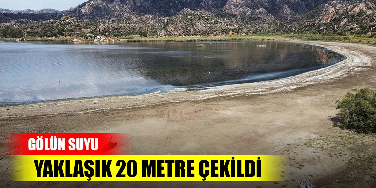 Kuş cenneti Bafa Gölü'nün suyu yaklaşık 20 metre çekildi