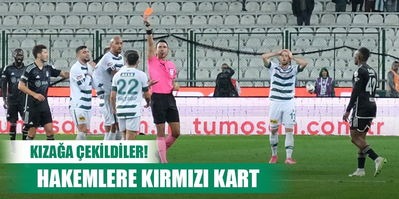 Konyaspor-Beşiktaş, Hakem kızağa çekildi!