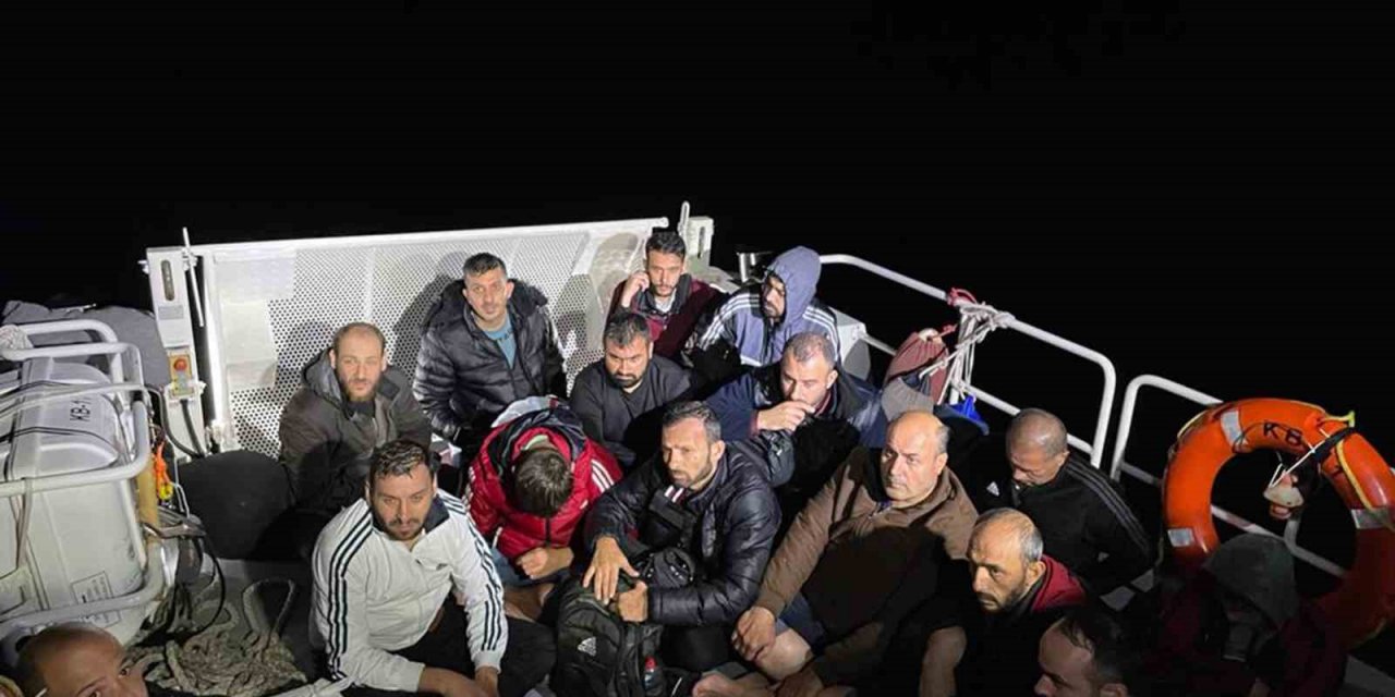 Datça’da 46 düzensiz göçmen ve bir göçmen kaçakçılığı şüphelisi yakalandı