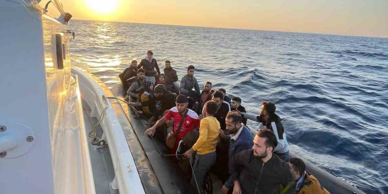 Aydın'da 36 düzensiz göçmen kurtarıldı