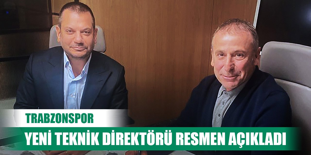 Son Dakika!  Trabzonspor yeni teknik direktörü resmen açıkladı