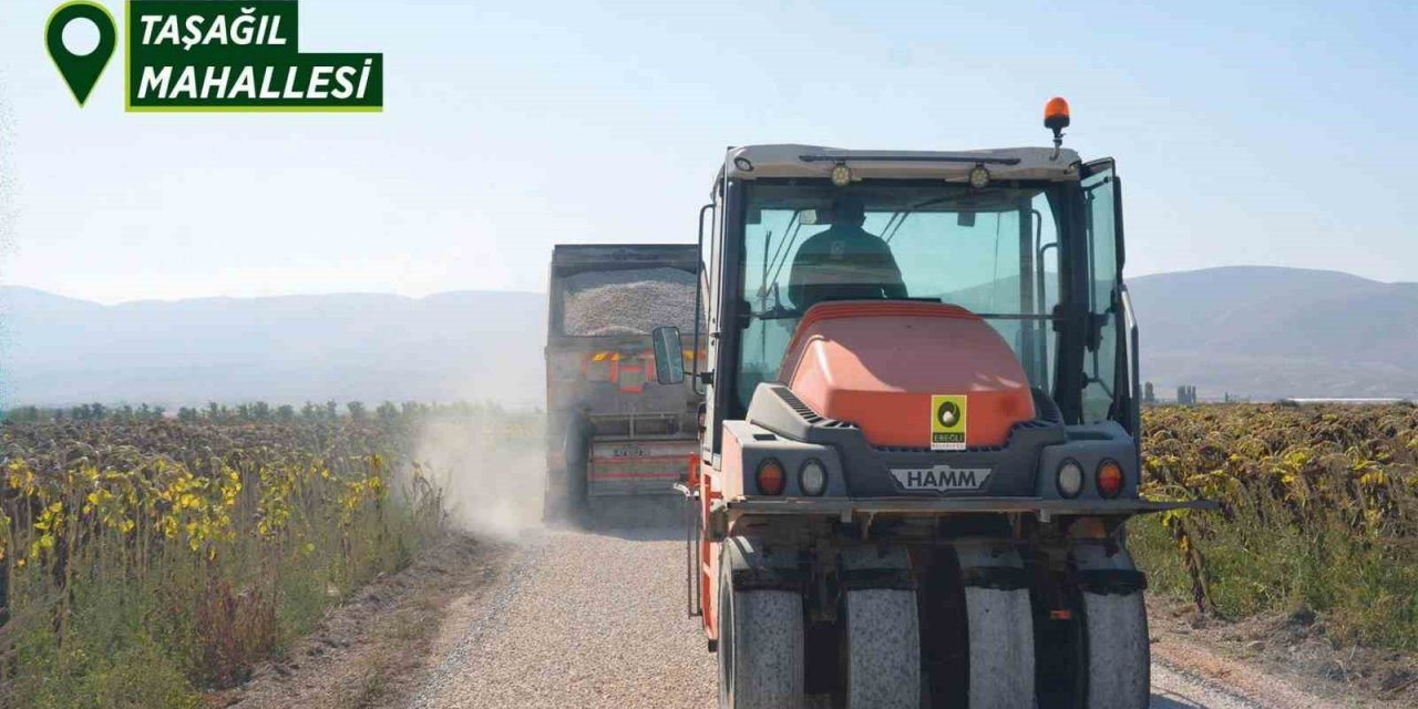 Konya Ereğli'de asfalt çalışmaları sürüyor