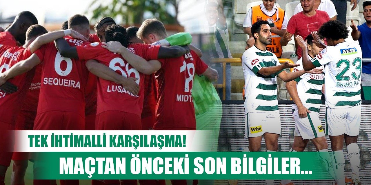 Konyaspor-Pendikspor, Tek bir hedef var!