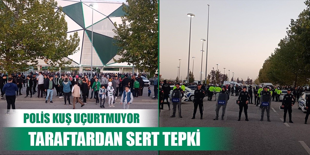 Konyaspor'da maç sonu protesto!