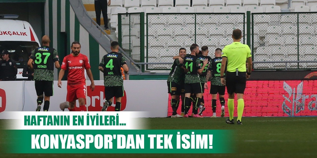 Konyaspor'da haftanın karmasında tek oyuncu