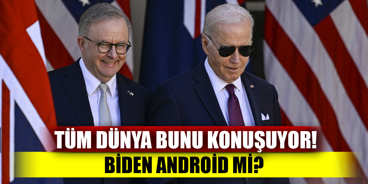 Tüm dünya bunu konuşuyor; Biden robot mu?